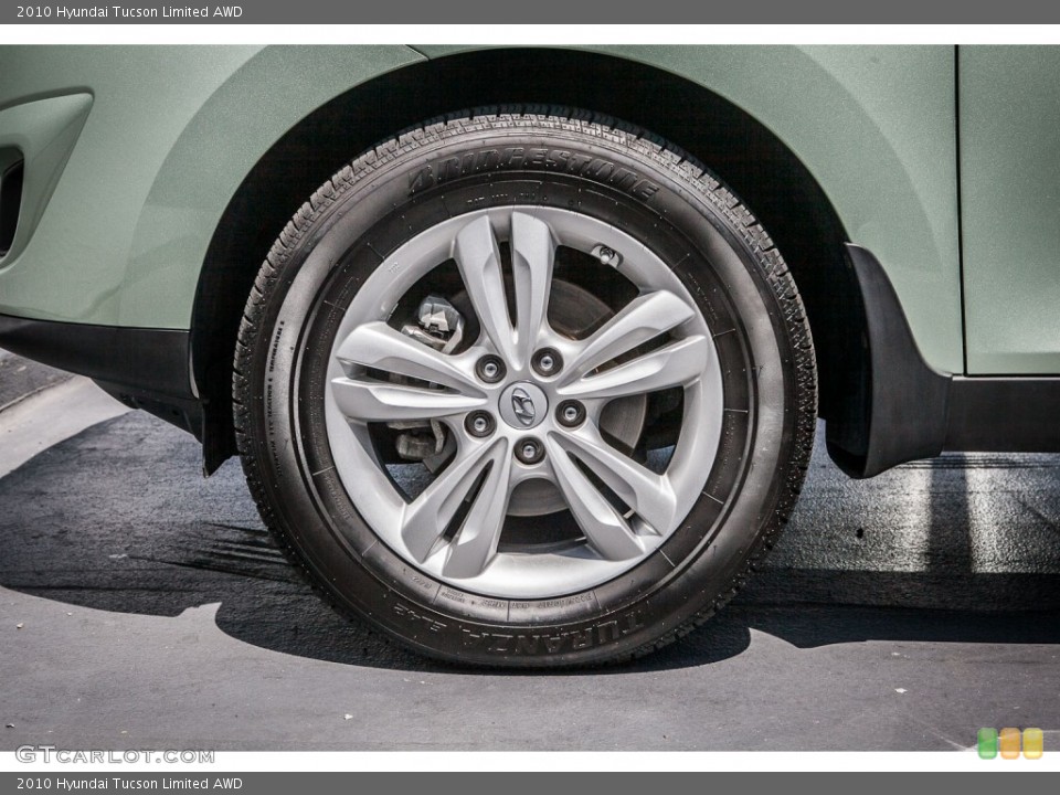 2010 Hyundai Tucson Limited AWD Wheel and Tire Photo #80525200