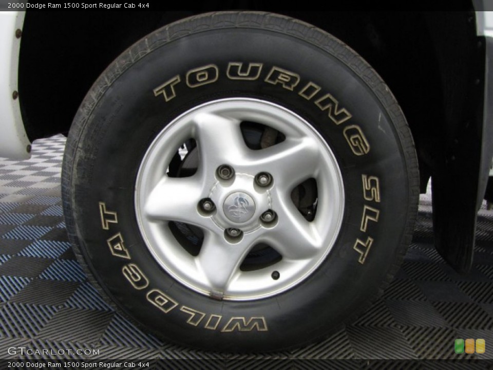 2000 Dodge Ram 1500 Sport Regular Cab 4x4 Wheel and Tire Photo #80527631