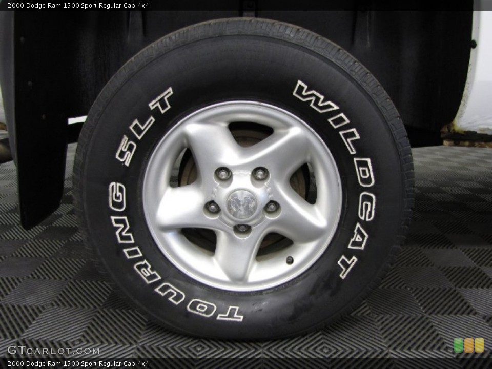 2000 Dodge Ram 1500 Sport Regular Cab 4x4 Wheel and Tire Photo #80527655