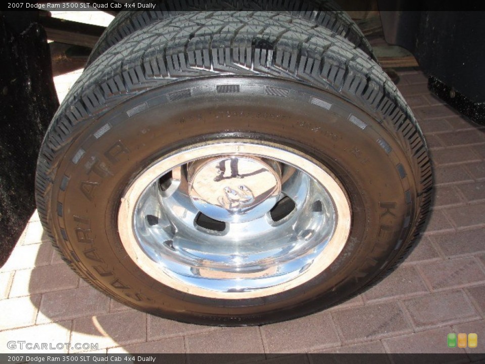 2007 Dodge Ram 3500 SLT Quad Cab 4x4 Dually Wheel and Tire Photo #80531689