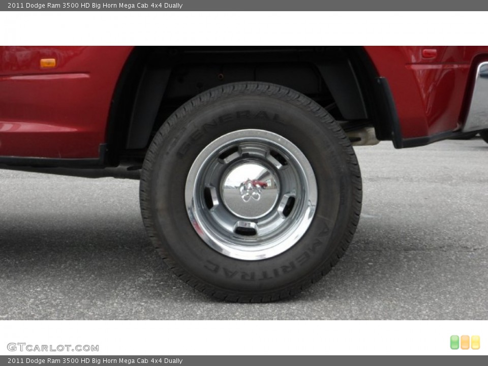2011 Dodge Ram 3500 HD Big Horn Mega Cab 4x4 Dually Wheel and Tire Photo #80534941