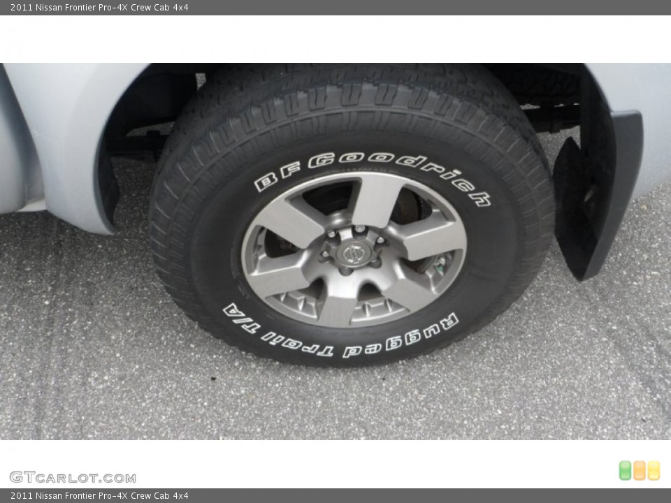 2011 Nissan Frontier Pro-4X Crew Cab 4x4 Wheel and Tire Photo #80535723