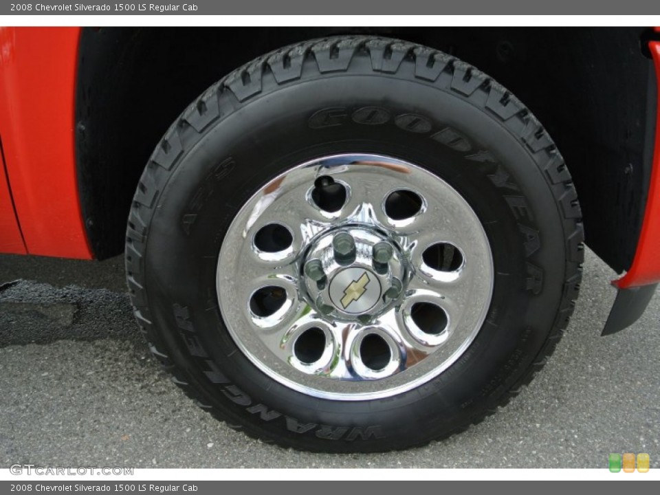 2008 Chevrolet Silverado 1500 LS Regular Cab Wheel and Tire Photo #80537056
