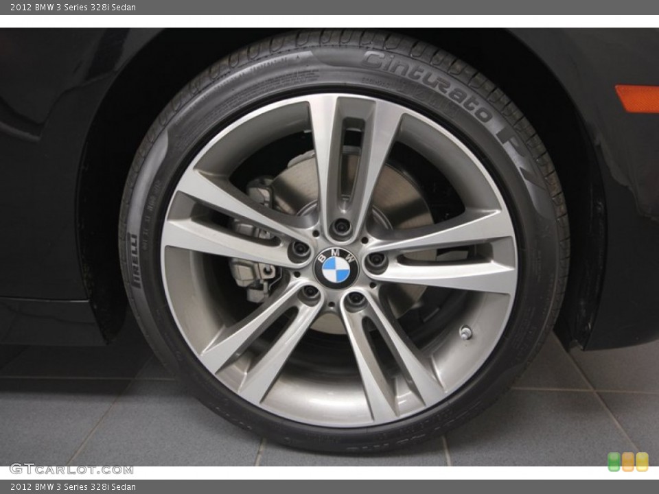 2012 BMW 3 Series 328i Sedan Wheel and Tire Photo #80537569
