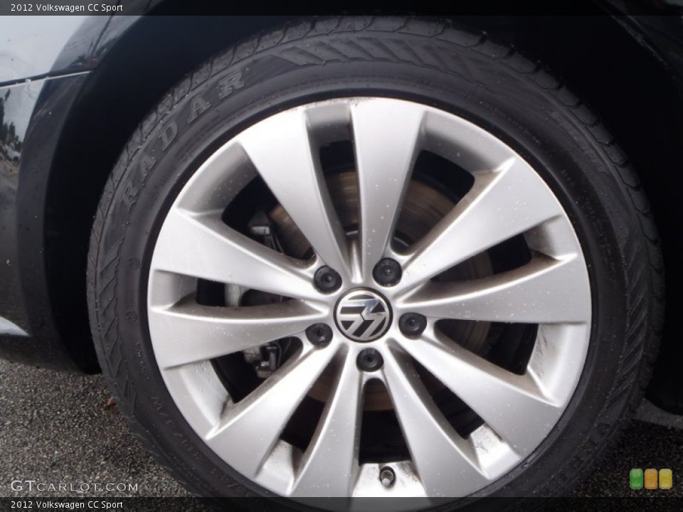 2012 Volkswagen CC Sport Wheel and Tire Photo #80543378