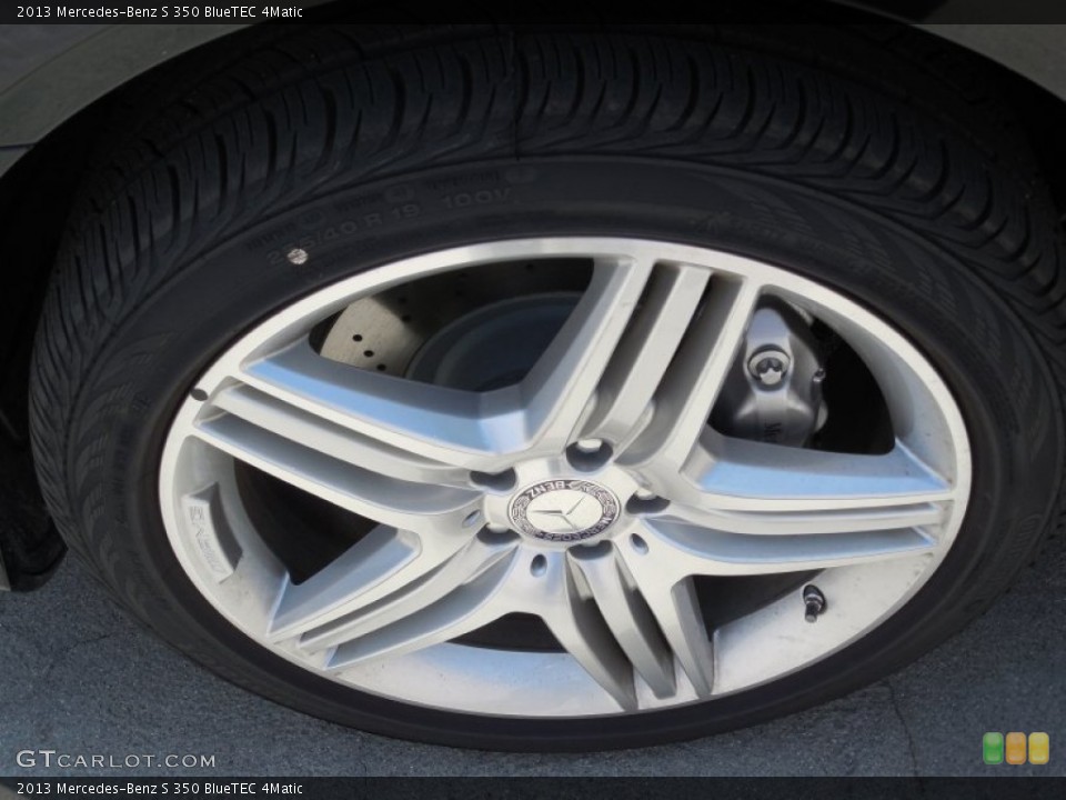 2013 Mercedes-Benz S 350 BlueTEC 4Matic Wheel and Tire Photo #80555161