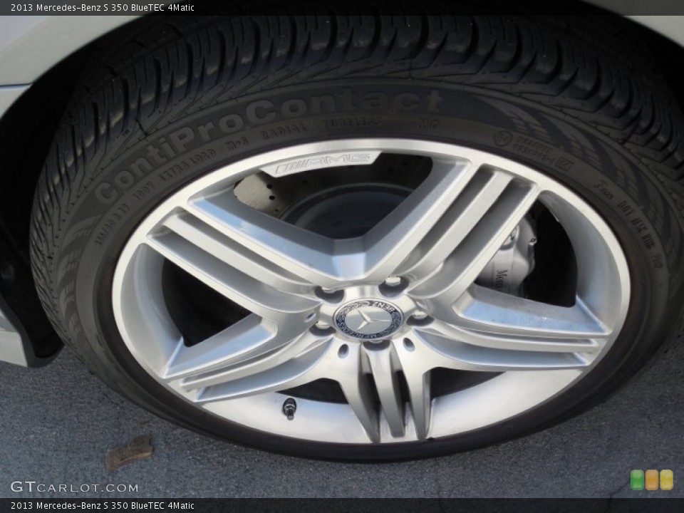 2013 Mercedes-Benz S 350 BlueTEC 4Matic Wheel and Tire Photo #80555426