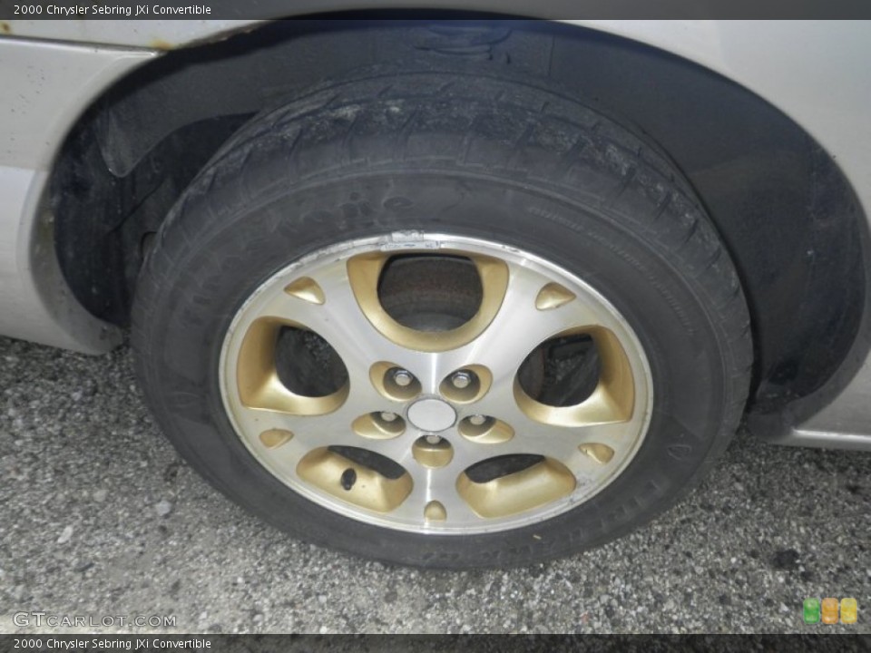 2000 Chrysler Sebring JXi Convertible Wheel and Tire Photo #80555668
