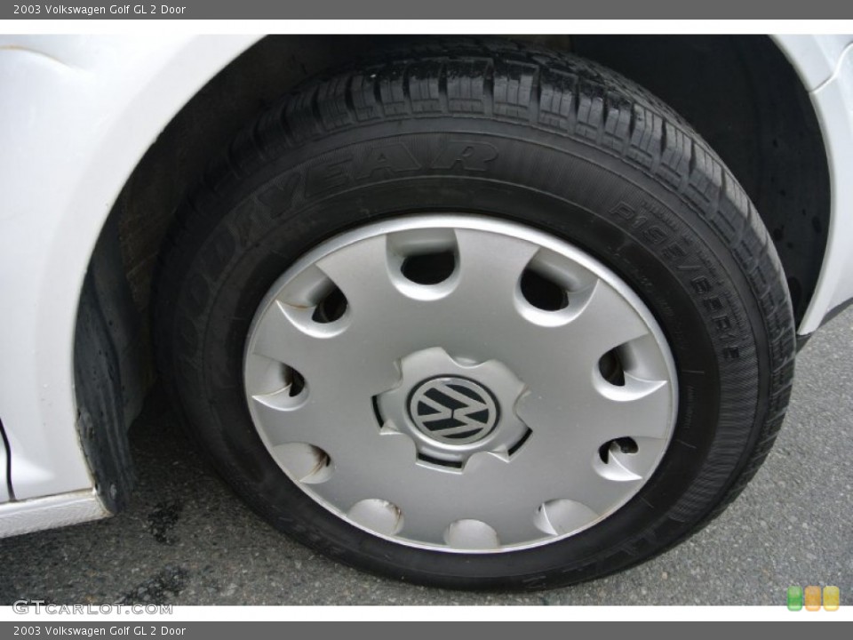 2003 Volkswagen Golf GL 2 Door Wheel and Tire Photo #80563726