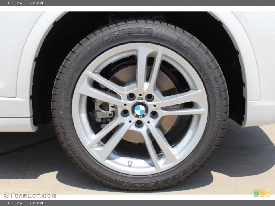 2014 BMW X3 xDrive28i Wheel and Tire Photo #80566319