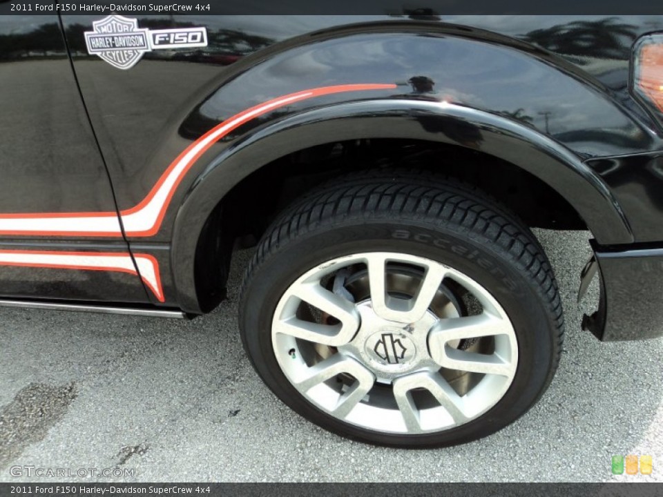 2011 Ford F150 Harley-Davidson SuperCrew 4x4 Wheel and Tire Photo #80568217