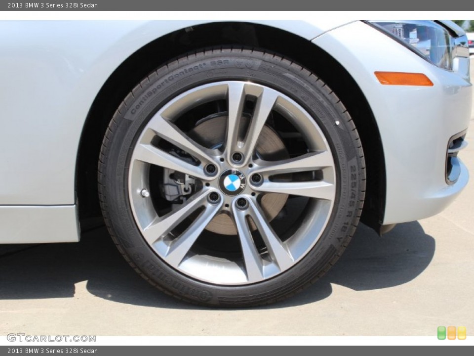 2013 BMW 3 Series 328i Sedan Wheel and Tire Photo #80573428