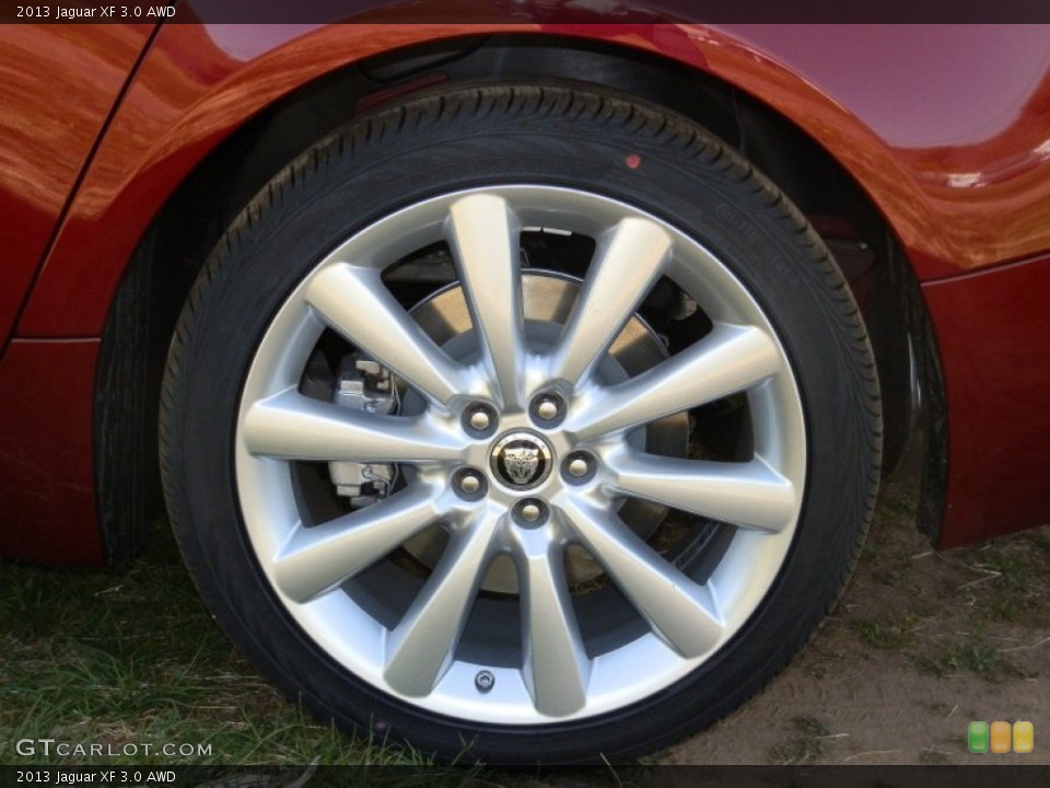 2013 Jaguar XF 3.0 AWD Wheel and Tire Photo #80584059