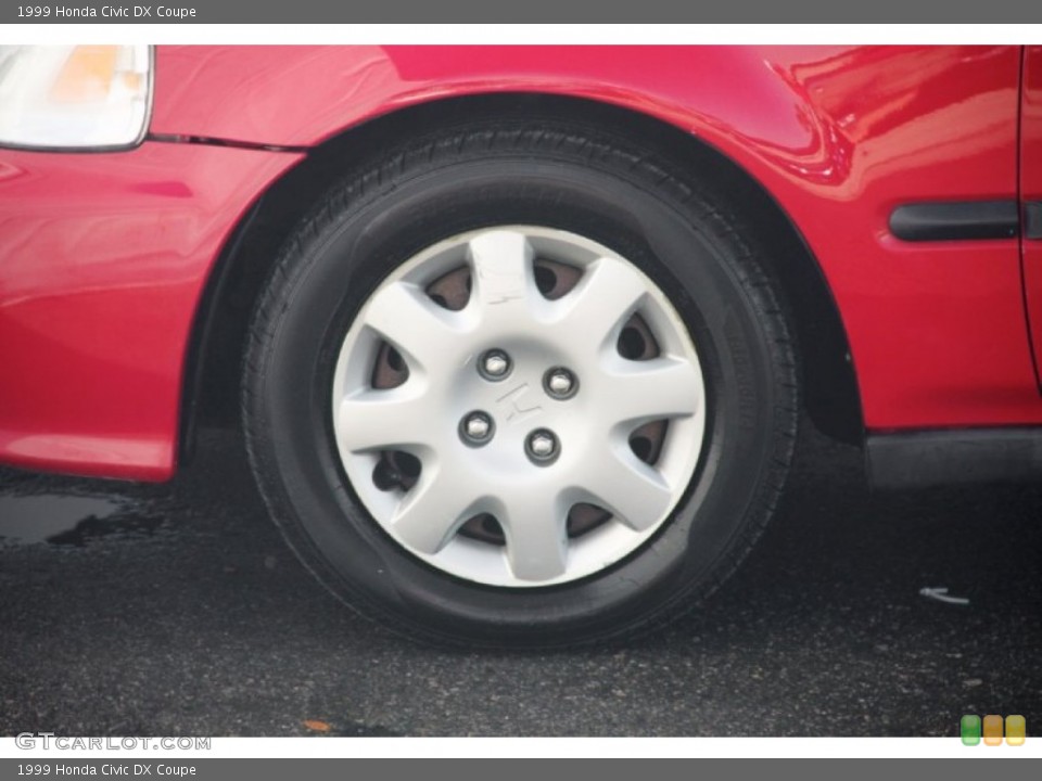 1999 Honda Civic DX Coupe Wheel and Tire Photo #80585393
