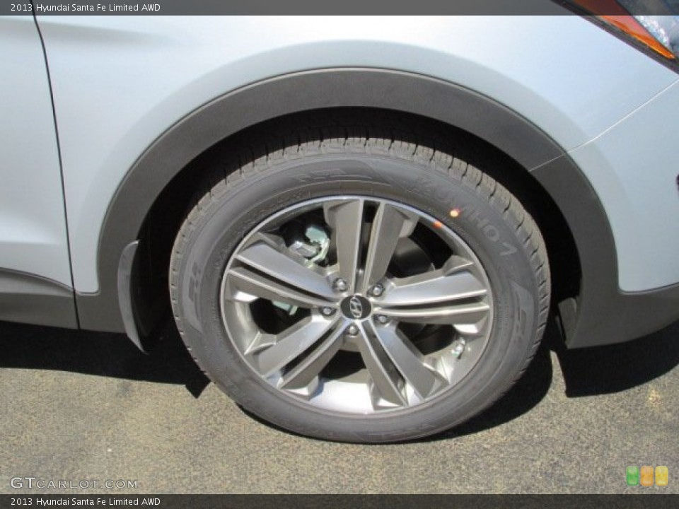 2013 Hyundai Santa Fe Limited AWD Wheel and Tire Photo #80585503