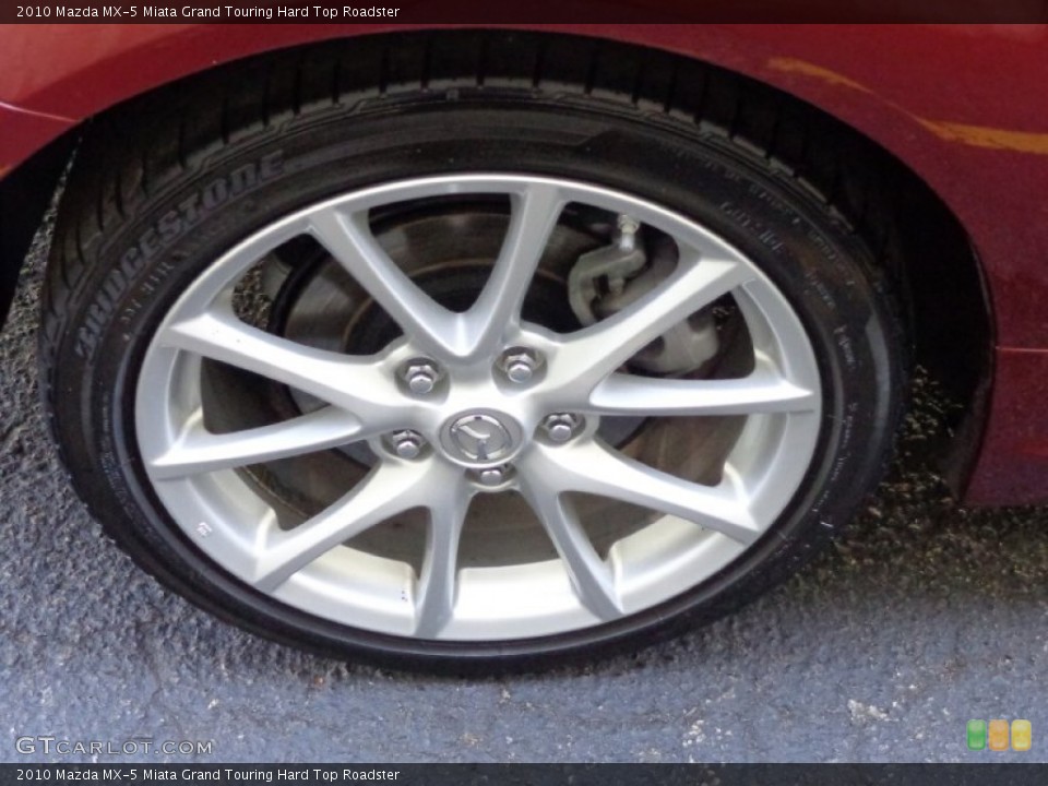 2010 Mazda MX-5 Miata Grand Touring Hard Top Roadster Wheel and Tire Photo #80590582