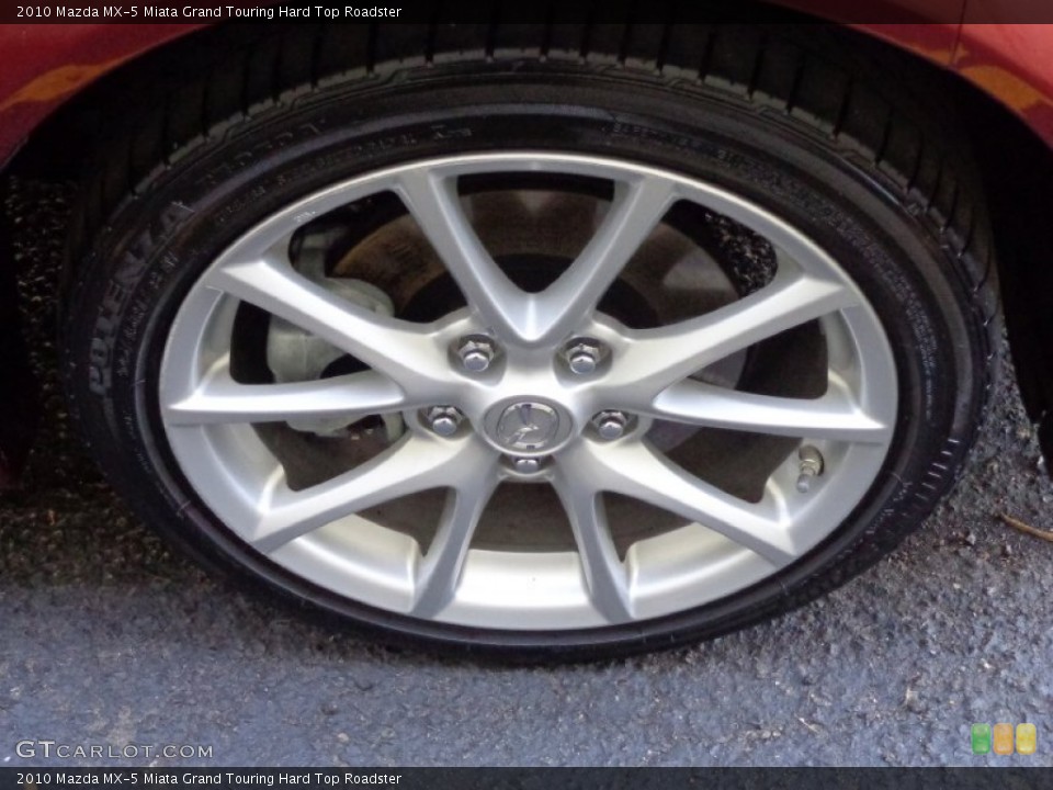 2010 Mazda MX-5 Miata Grand Touring Hard Top Roadster Wheel and Tire Photo #80590589