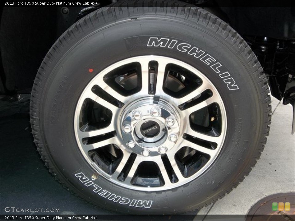 2013 Ford F350 Super Duty Platinum Crew Cab 4x4 Wheel and Tire Photo #80600926