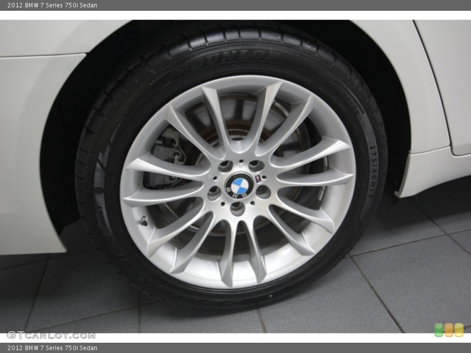 2012 BMW 7 Series 750i Sedan Wheel and Tire Photo #80609602