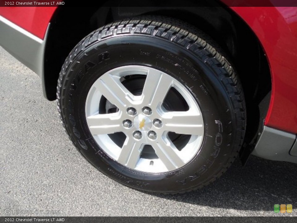 2012 Chevrolet Traverse LT AWD Wheel and Tire Photo #80615454