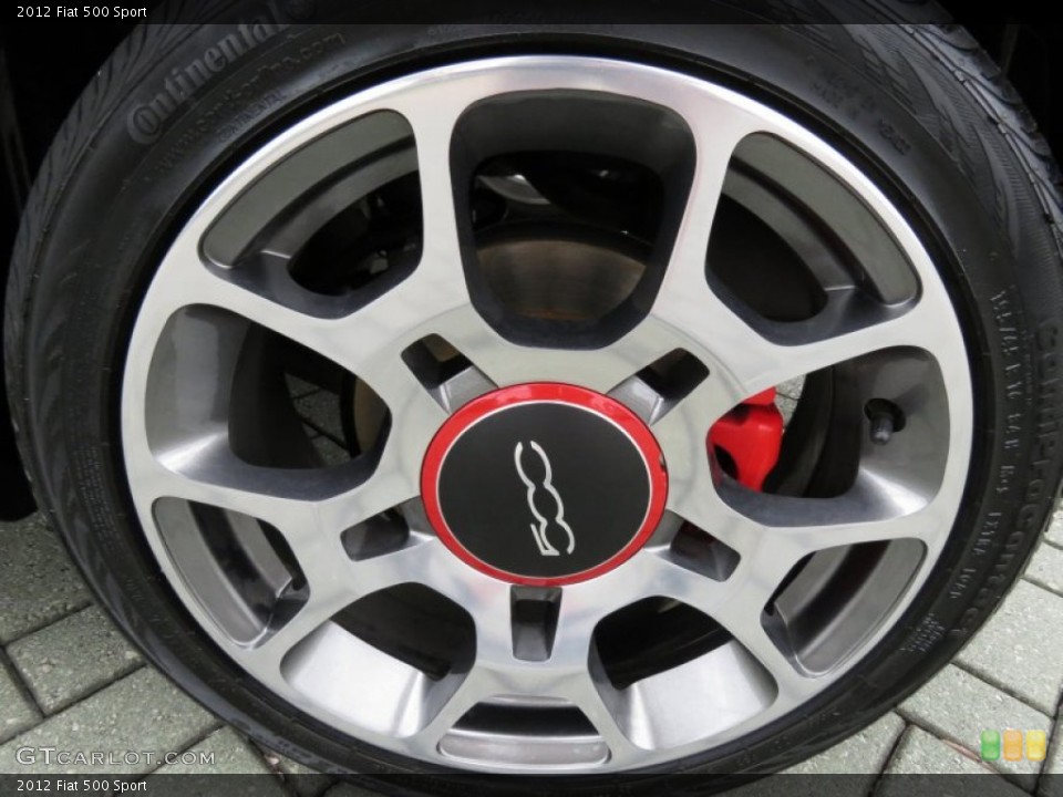 2012 Fiat 500 Sport Wheel and Tire Photo #80643151