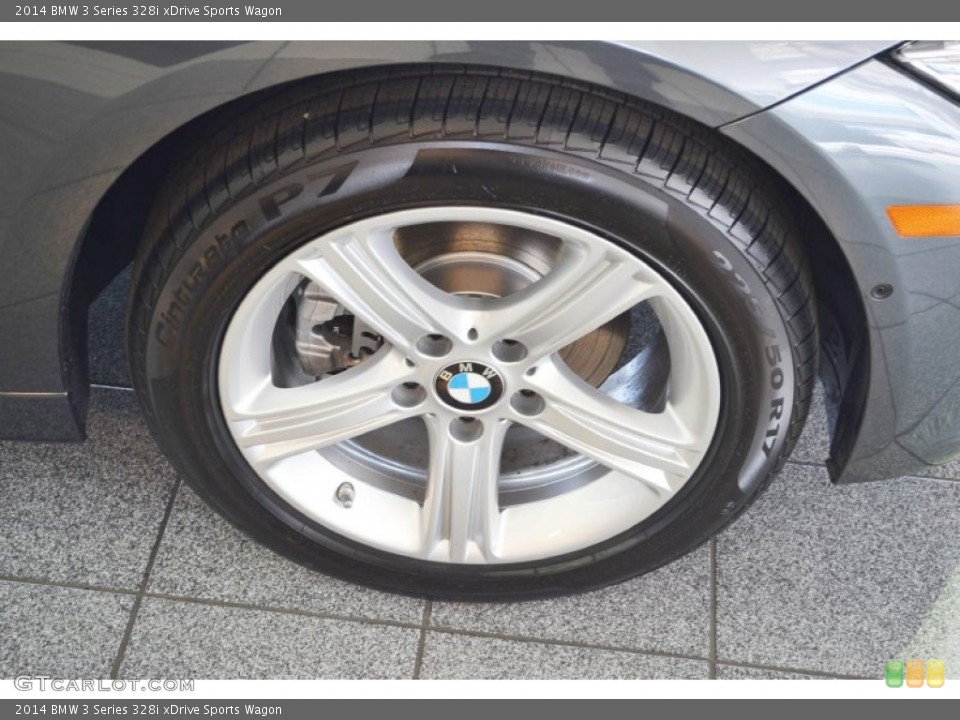 2014 BMW 3 Series 328i xDrive Sports Wagon Wheel and Tire Photo #80648545