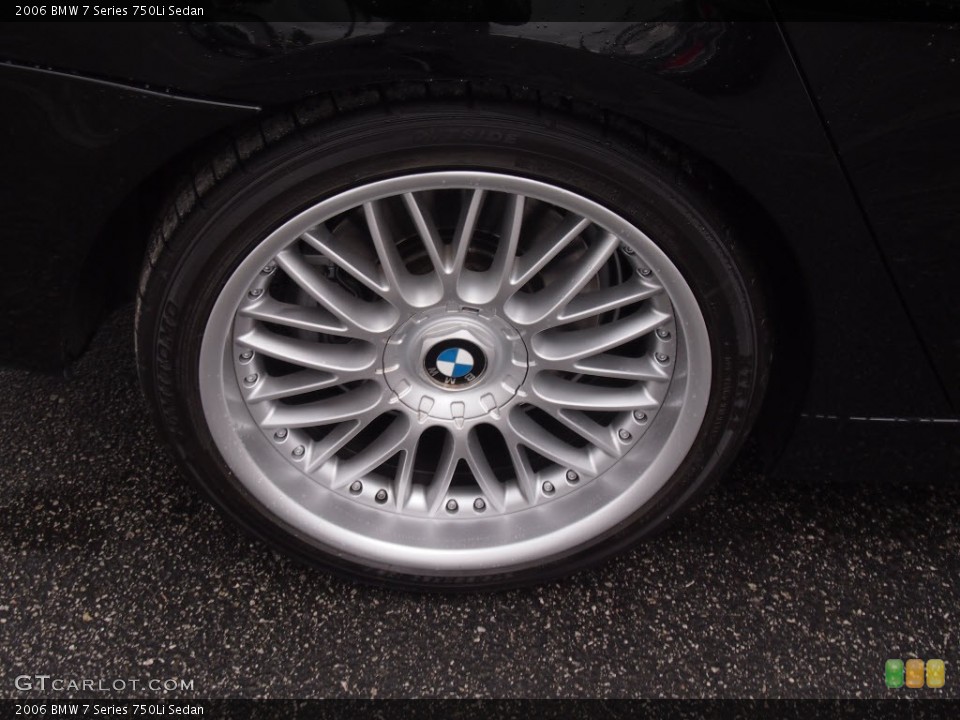 2006 BMW 7 Series 750Li Sedan Wheel and Tire Photo #80649715