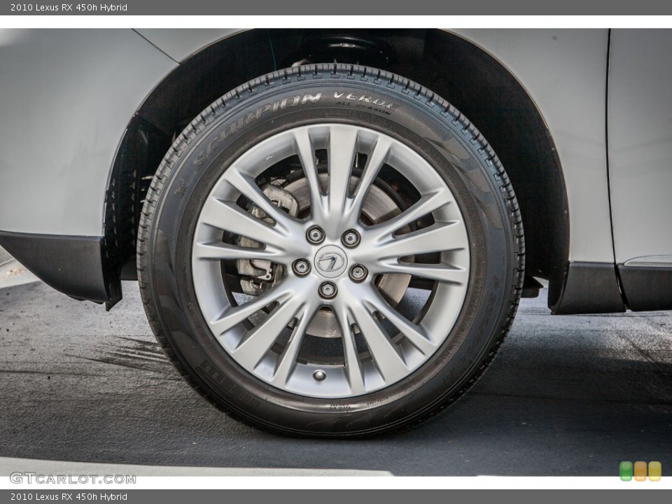 2010 Lexus RX 450h Hybrid Wheel and Tire Photo #80651394