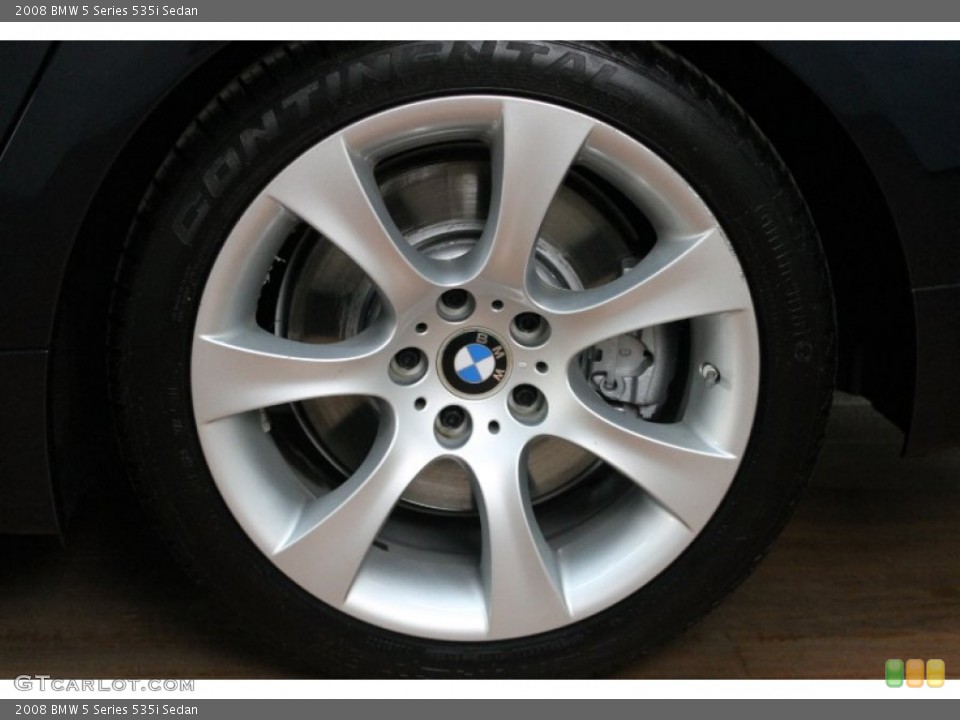 2008 BMW 5 Series 535i Sedan Wheel and Tire Photo #80652204