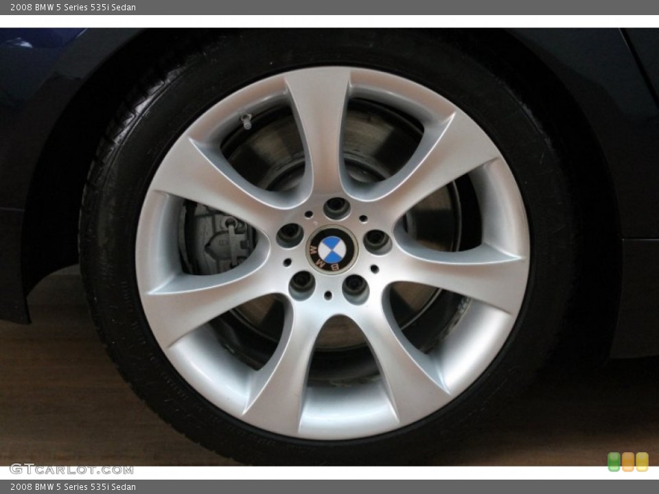 2008 BMW 5 Series 535i Sedan Wheel and Tire Photo #80652251
