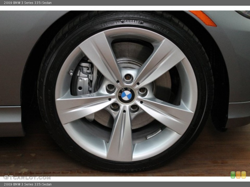 2009 BMW 3 Series 335i Sedan Wheel and Tire Photo #80652953