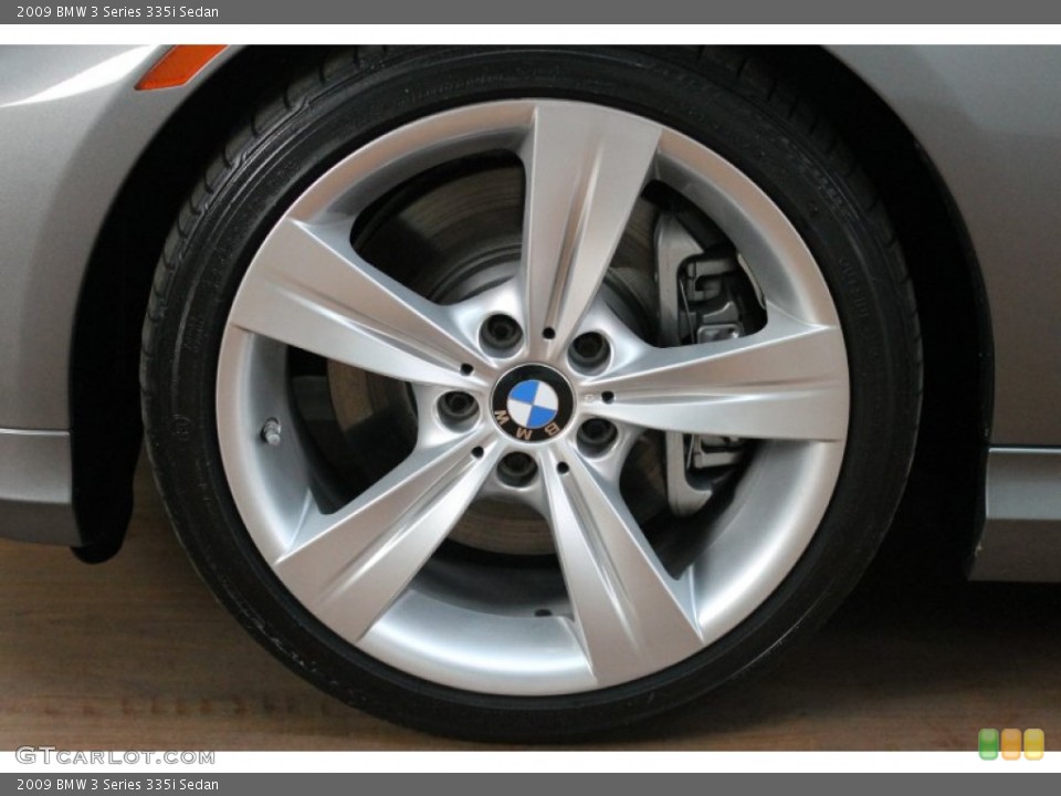 2009 BMW 3 Series 335i Sedan Wheel and Tire Photo #80652995