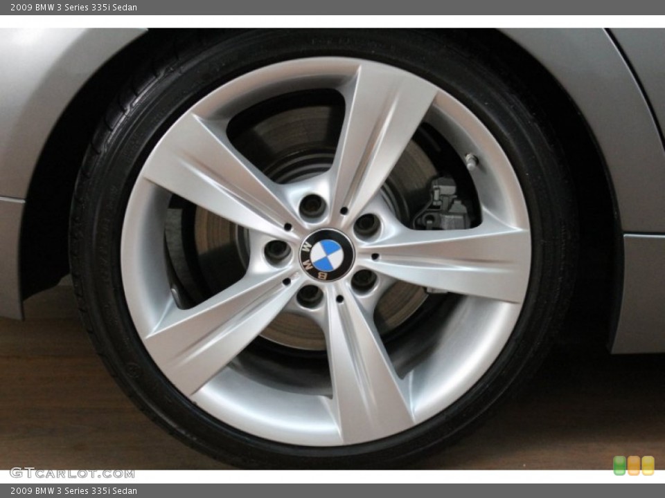 2009 BMW 3 Series 335i Sedan Wheel and Tire Photo #80653016