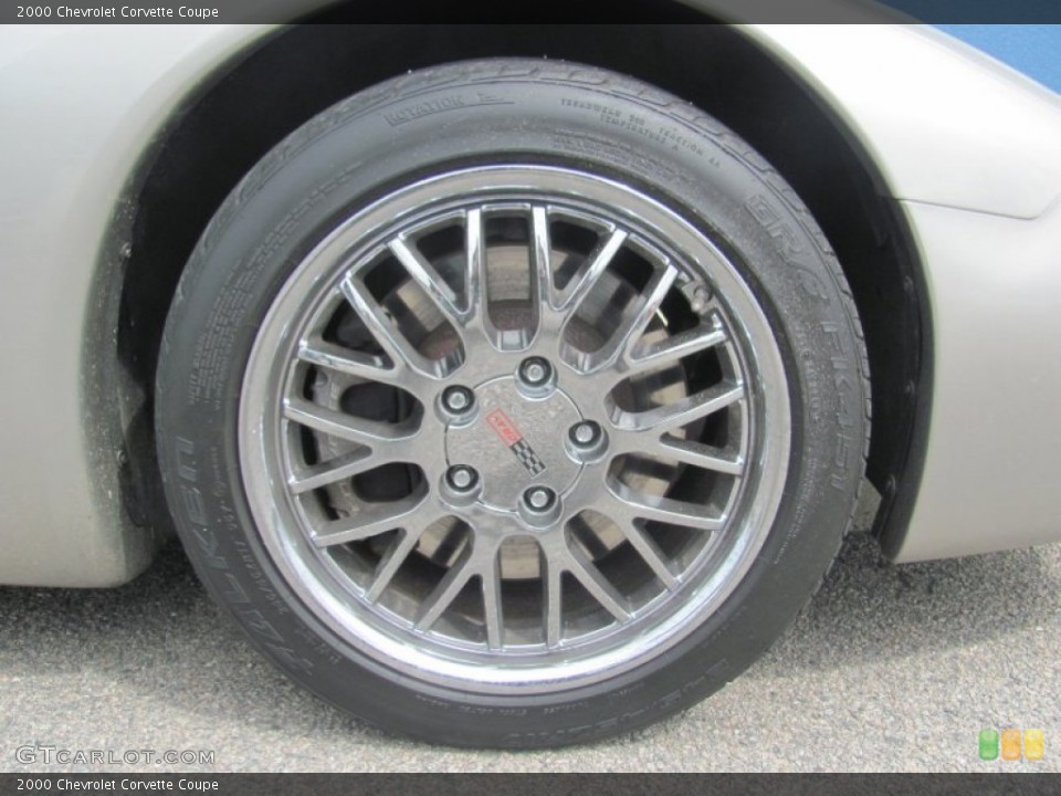 2000 Chevrolet Corvette Coupe Wheel and Tire Photo #80653650