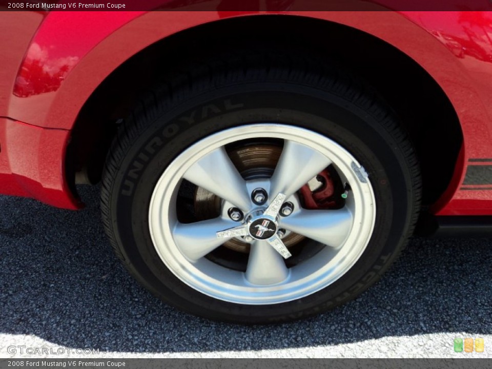 2008 Ford Mustang V6 Premium Coupe Wheel and Tire Photo #80656185