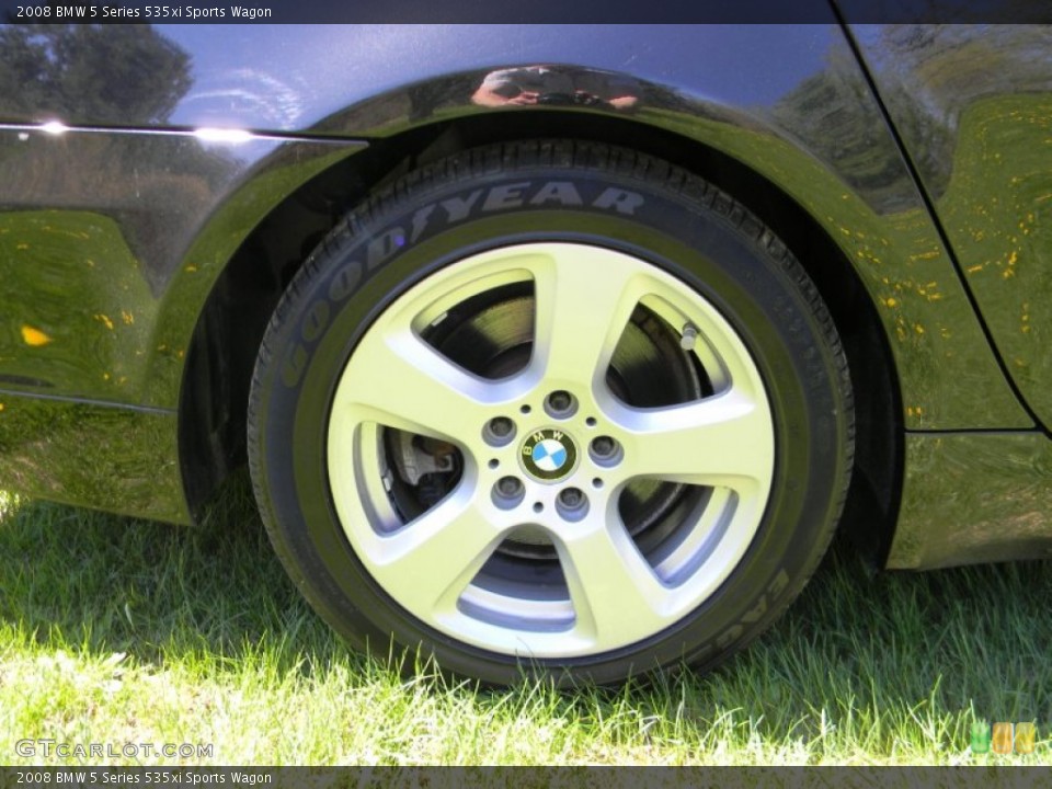 2008 BMW 5 Series 535xi Sports Wagon Wheel and Tire Photo #80656581