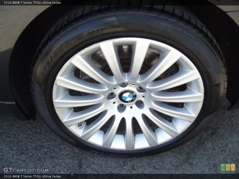 2010 BMW 7 Series 750Li xDrive Sedan Wheel and Tire Photo #80663071