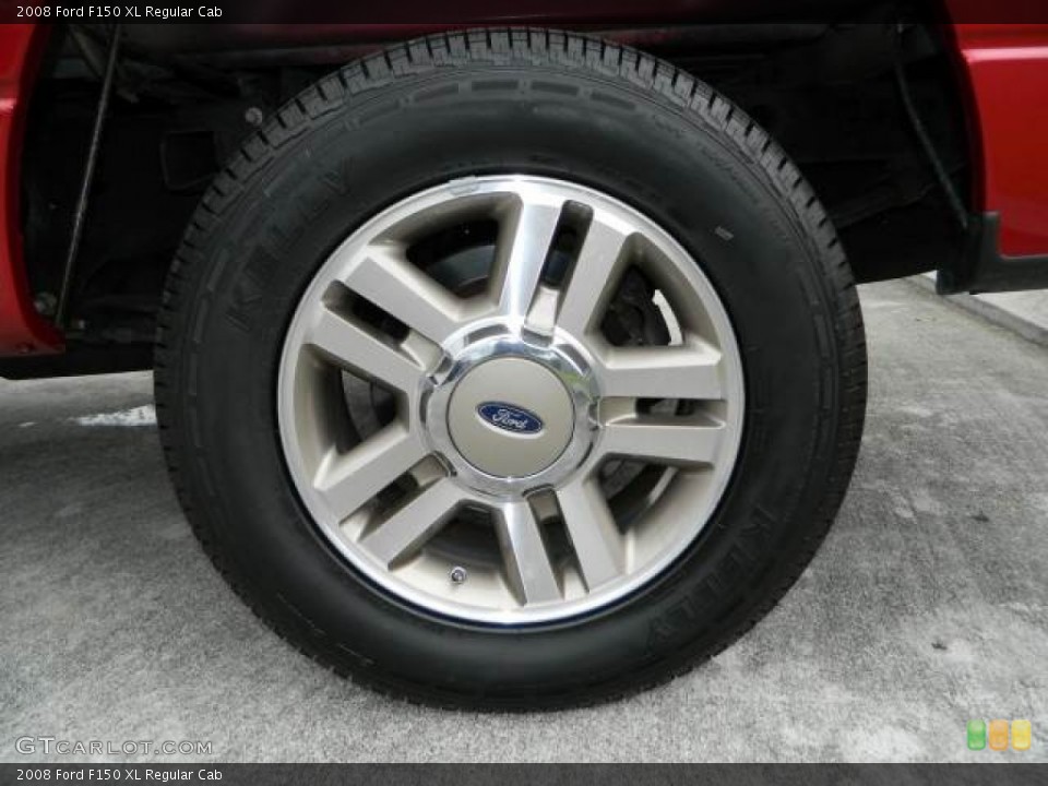 2008 Ford F150 XL Regular Cab Wheel and Tire Photo #80676450