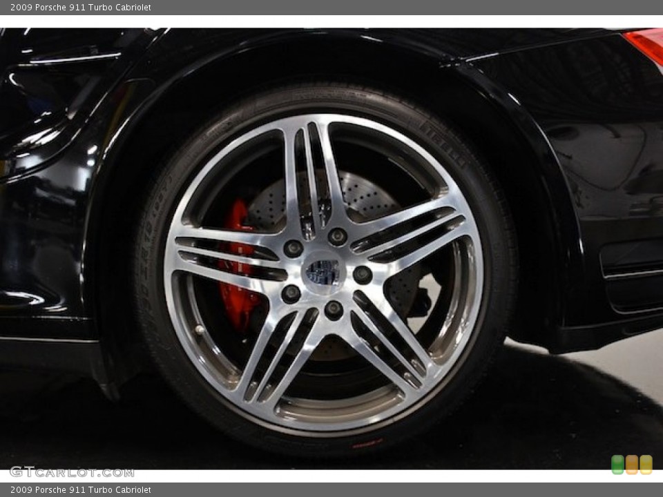 2009 Porsche 911 Turbo Cabriolet Wheel and Tire Photo #80678800