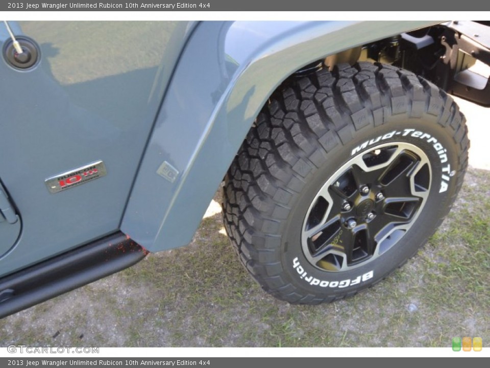 2013 Jeep Wrangler Unlimited Rubicon 10th Anniversary Edition 4x4 Wheel and Tire Photo #80681362
