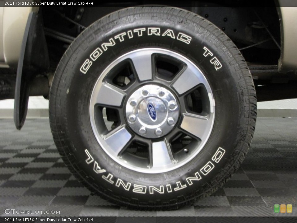2011 Ford F350 Super Duty Lariat Crew Cab 4x4 Wheel and Tire Photo #80687705