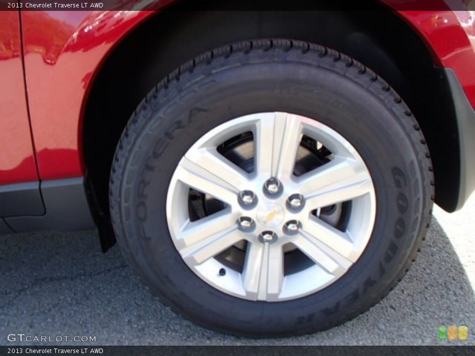2013 Chevrolet Traverse LT AWD Wheel and Tire Photo #80697372