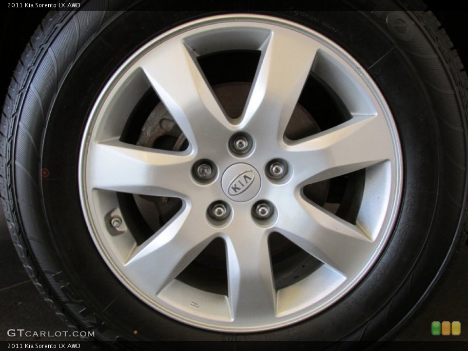 2011 Kia Sorento LX AWD Wheel and Tire Photo #80698709