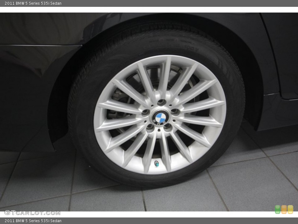 2011 BMW 5 Series 535i Sedan Wheel and Tire Photo #80699204