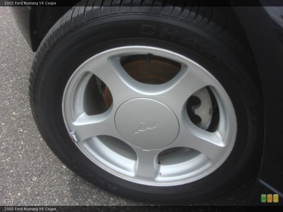 2002 Ford Mustang V6 Coupe Wheel and Tire Photo #80732241