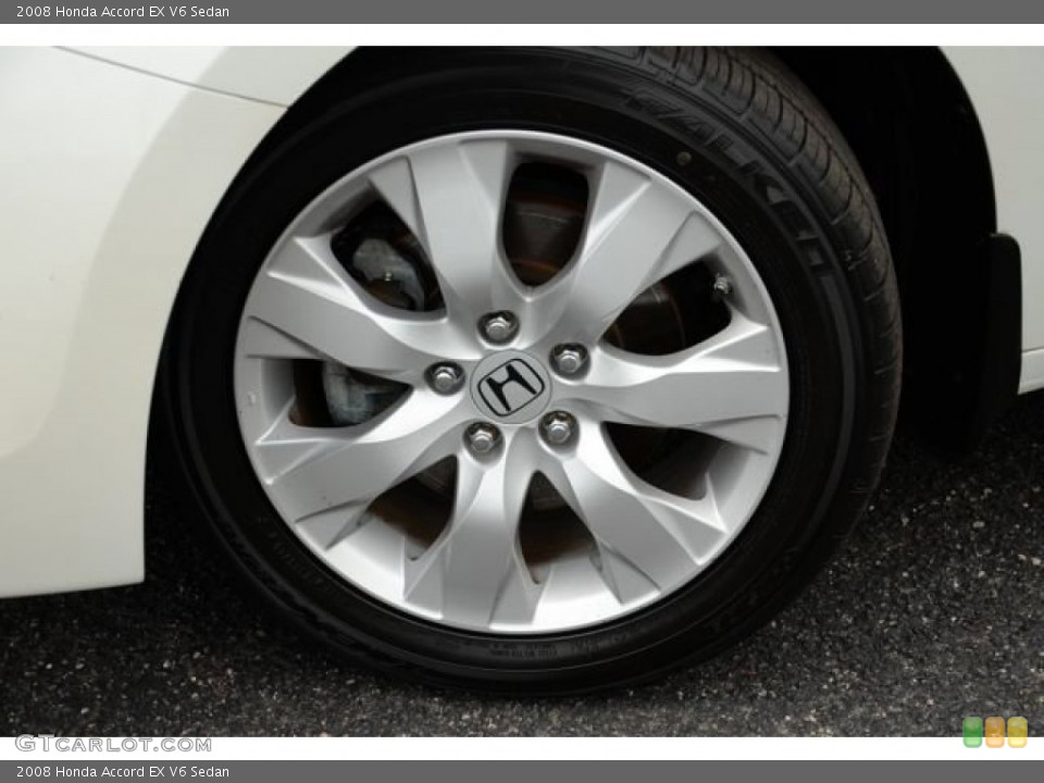 2008 Honda Accord EX V6 Sedan Wheel and Tire Photo #80732850