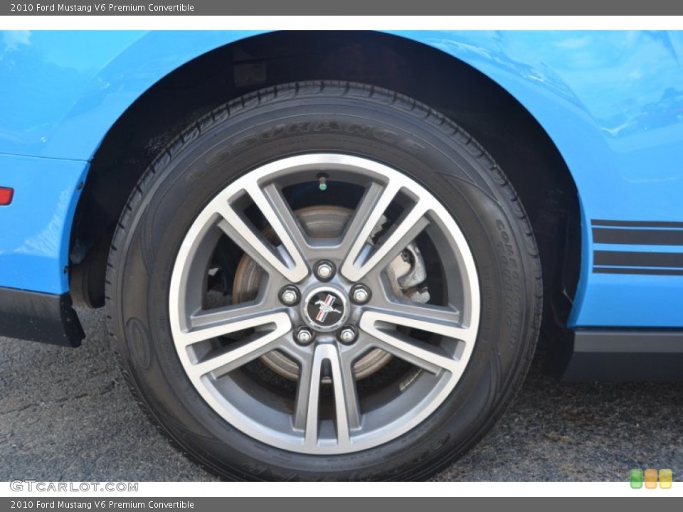 2010 Ford Mustang V6 Premium Convertible Wheel and Tire Photo #80741350
