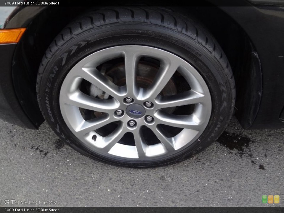 2009 Ford Fusion SE Blue Suede Wheel and Tire Photo #80743575