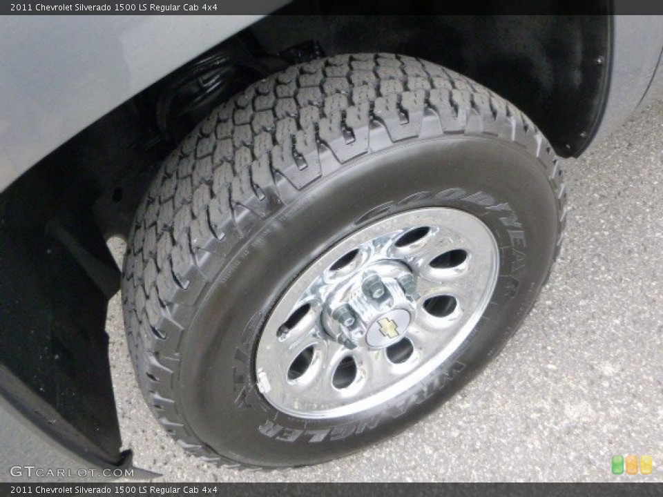 2011 Chevrolet Silverado 1500 LS Regular Cab 4x4 Wheel and Tire Photo #80747788