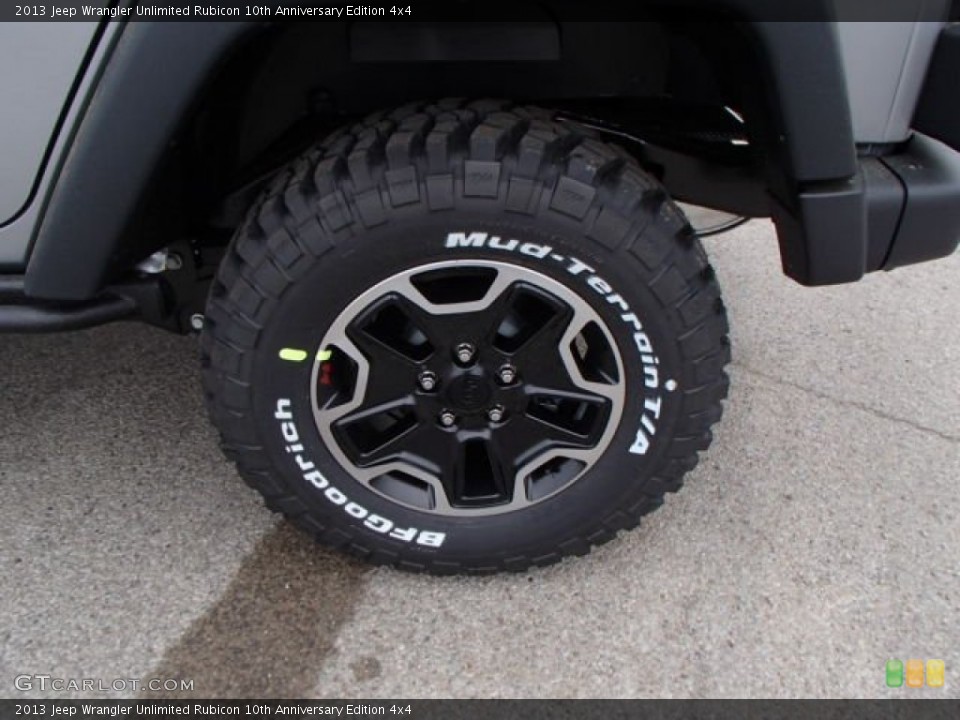 2013 Jeep Wrangler Unlimited Rubicon 10th Anniversary Edition 4x4 Wheel and Tire Photo #80752816